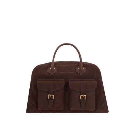 Nabuk Street Weekender Bag-BRUNELLO CUCINELLI-JOHN JULIA