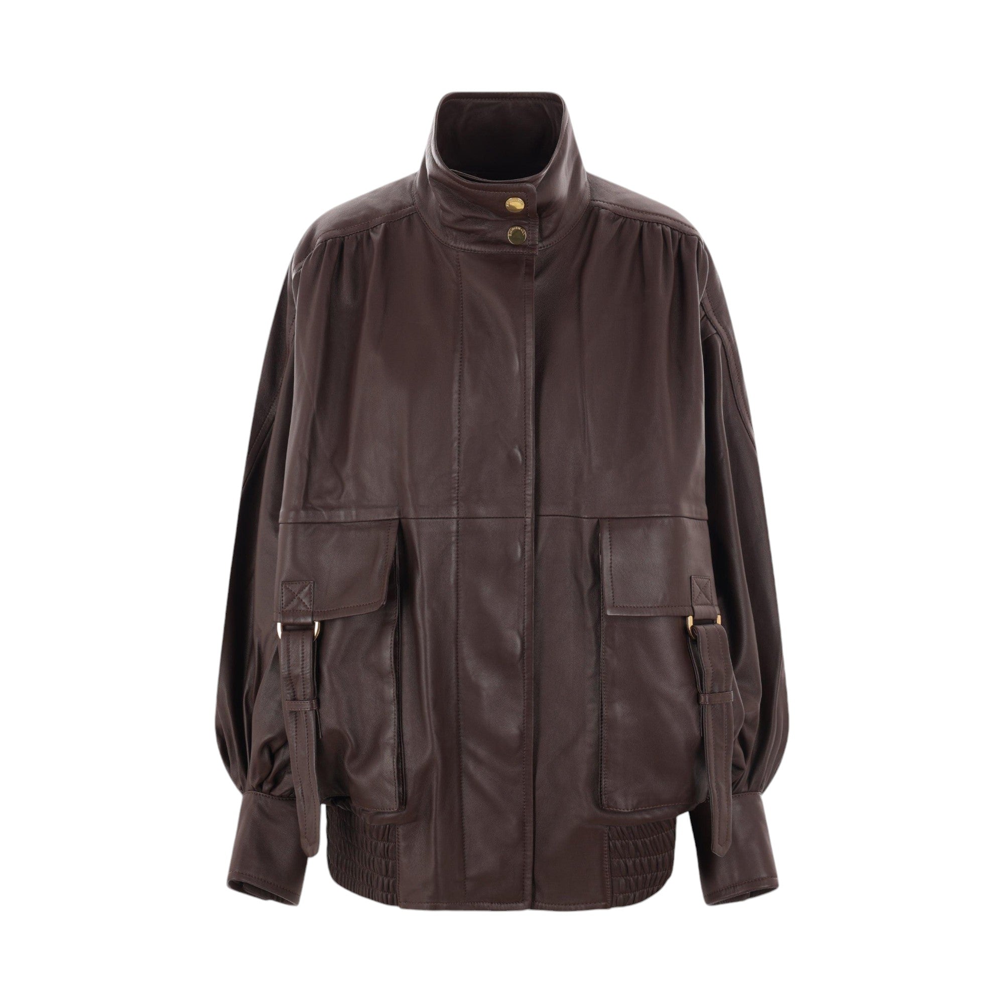 Nappa Oversize Bomber Jacket-ZIMMERMANN-JOHN JULIA