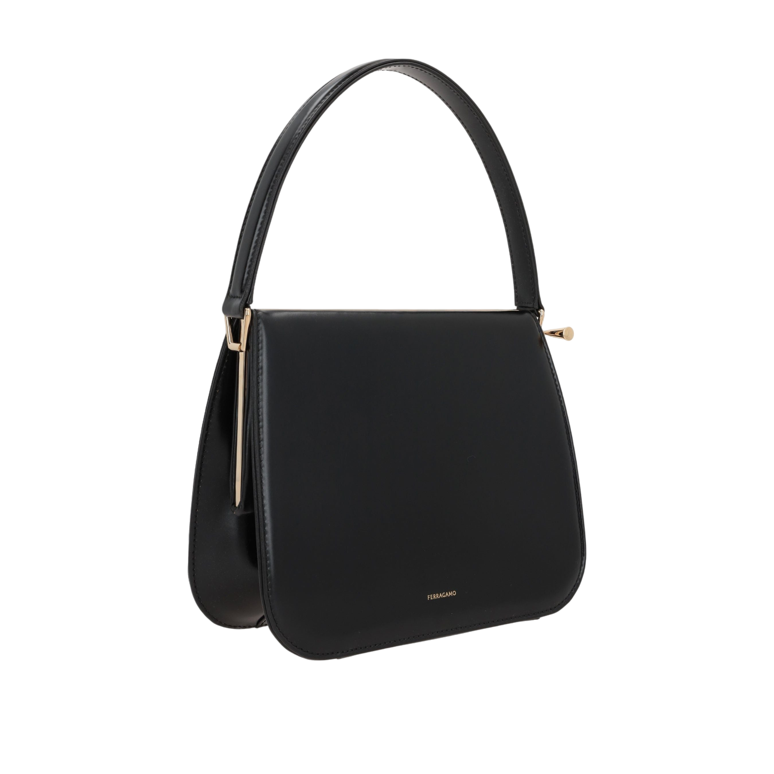 New Frame Smooth Leather Handbag-FERRAGAMO-JOHN JULIA