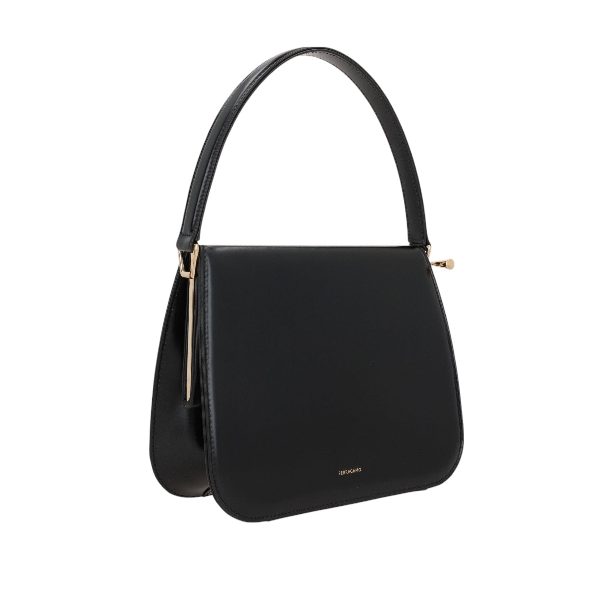 New Frame Smooth Leather Handbag-FERRAGAMO-JOHN JULIA