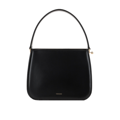 New Frame Smooth Leather Handbag-FERRAGAMO-JOHN JULIA