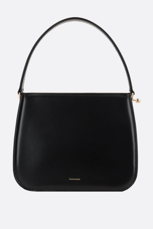 New Frame Smooth Leather Handbag-FERRAGAMO-JOHN JULIA