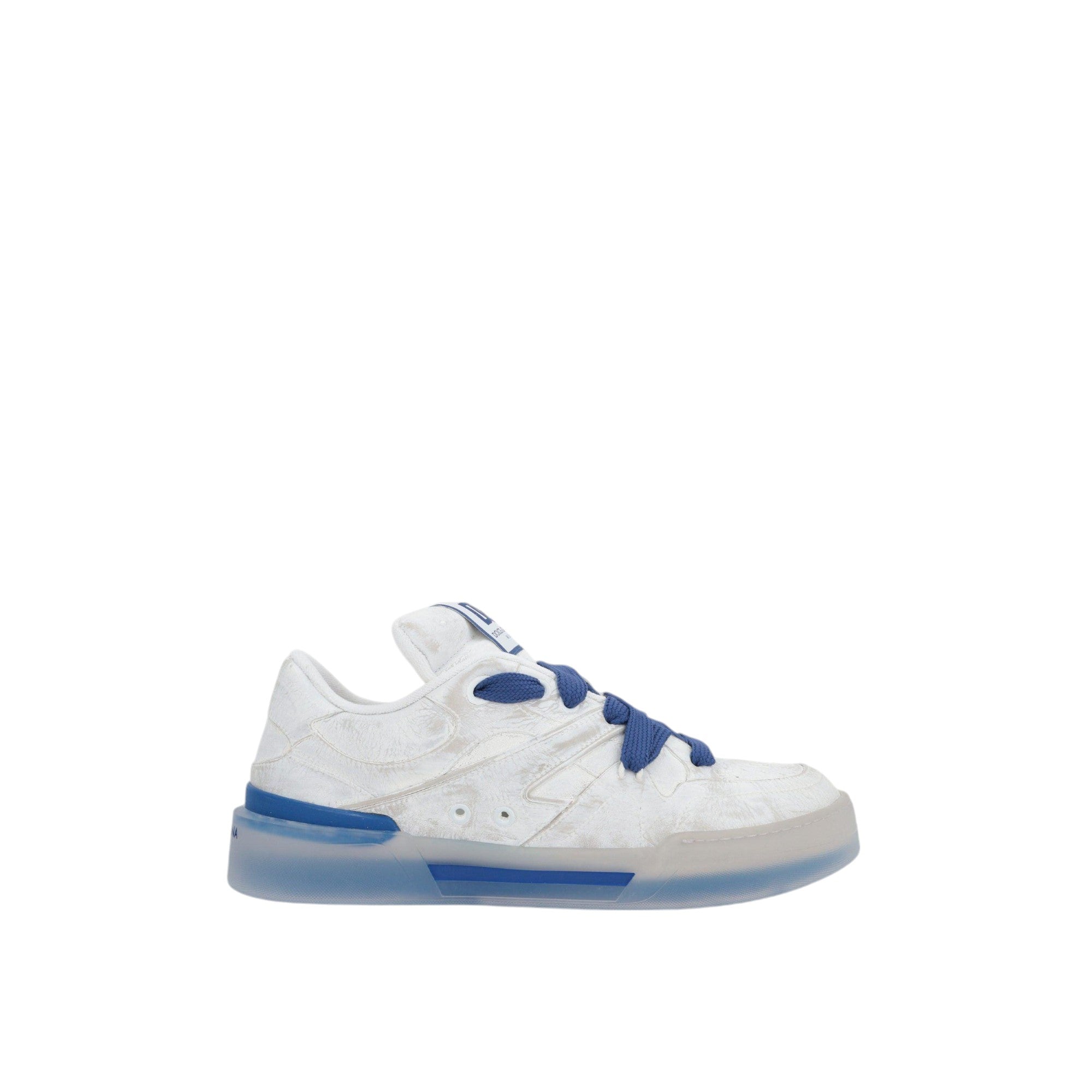 New Roma Painted Leather Sneakers-DOLCE & GABBANA-JOHN JULIA