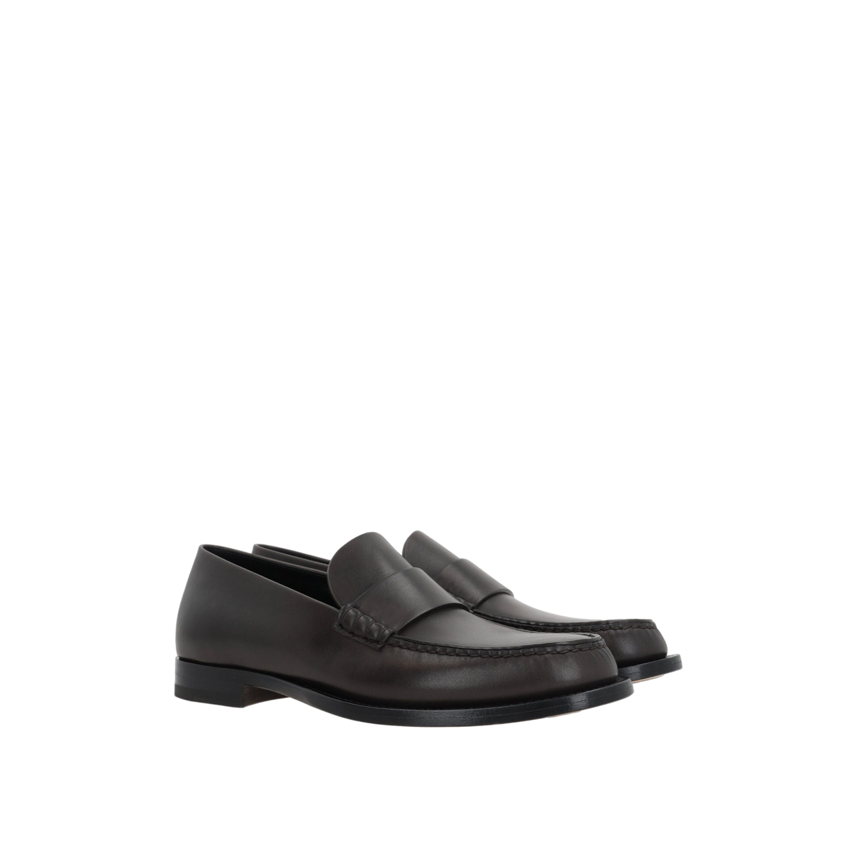 Novus Smooth Leather Loafers-THE ROW-JOHN JULIA