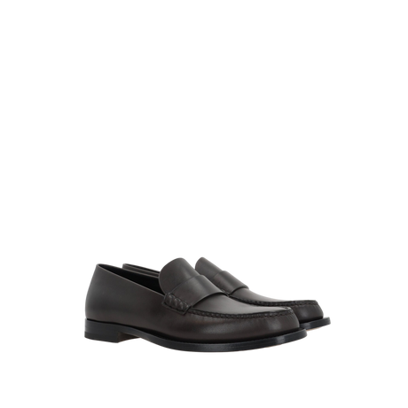 Novus Smooth Leather Loafers-THE ROW-JOHN JULIA