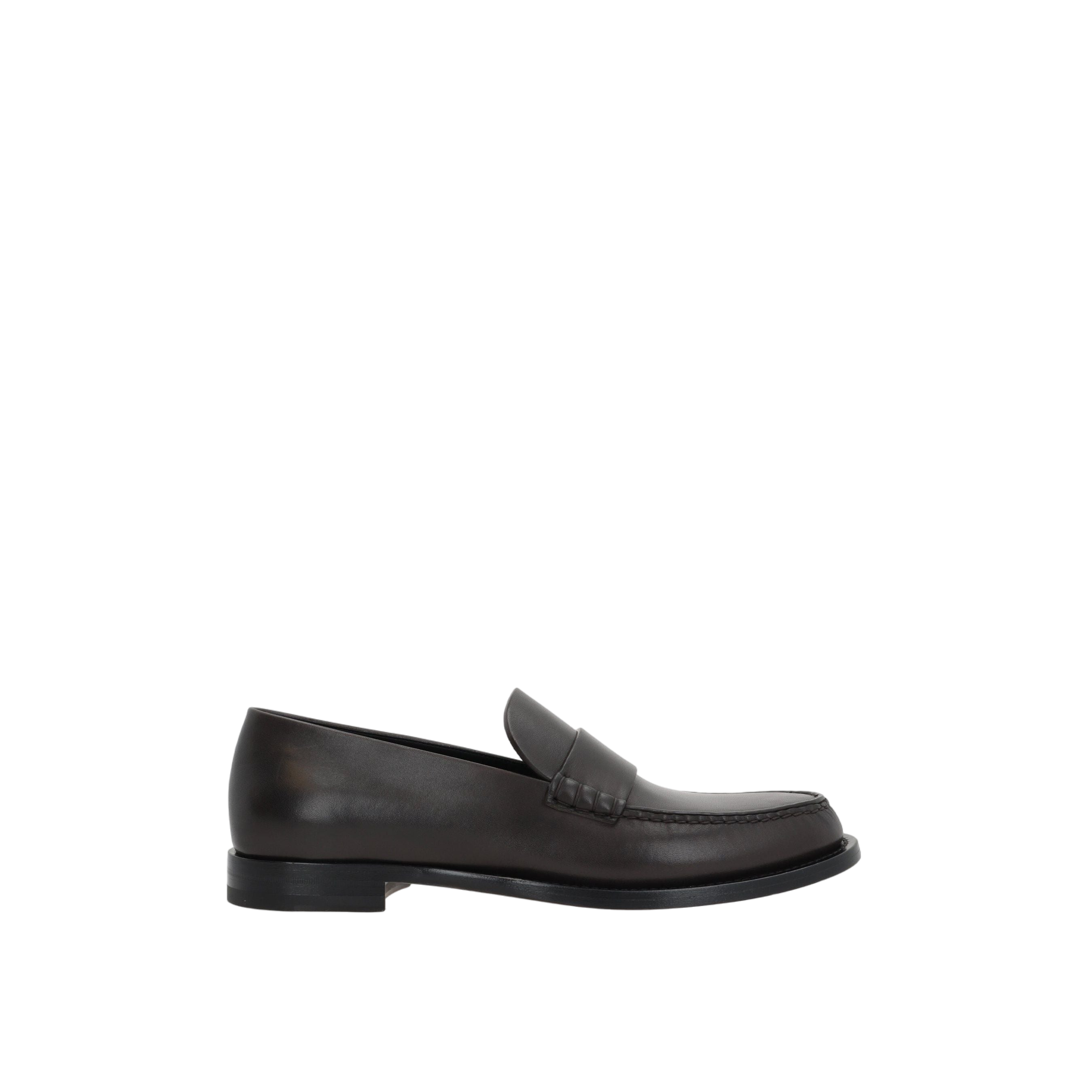 Novus Smooth Leather Loafers-THE ROW-JOHN JULIA