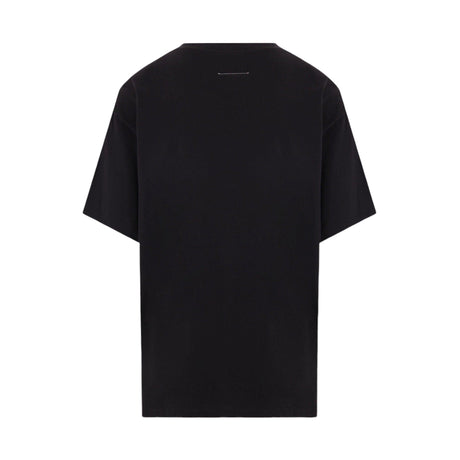 Numeric Signature Patch Cotton T-shirt-MM6 MAISON MARGIELA-JOHN JULIA