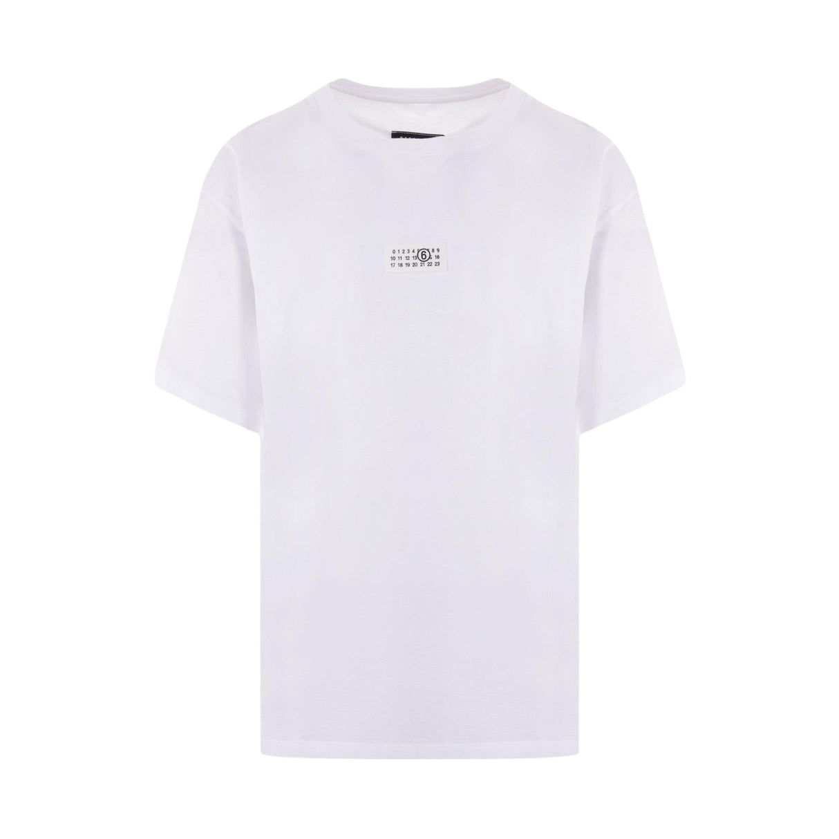 Numeric Signature Patch Cotton T-shirt-MM6 MAISON MARGIELA-JOHN JULIA