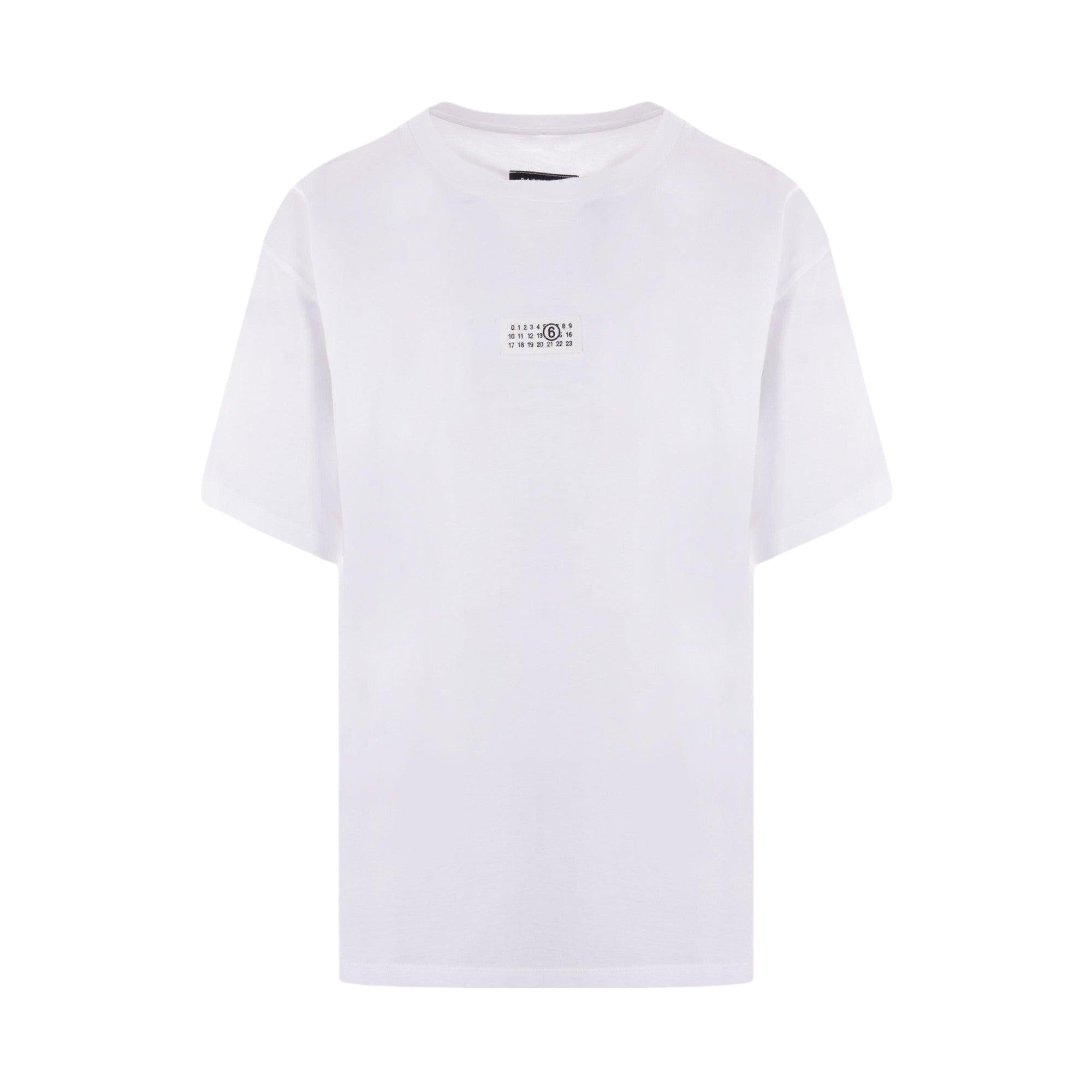 Numeric Signature Patch Cotton T-shirt-MM6 MAISON MARGIELA-JOHN JULIA