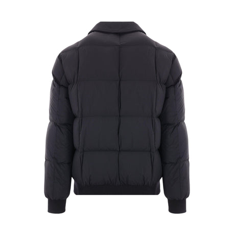 Nylon Bomber-style Down Jacket-HERNO-JOHN JULIA