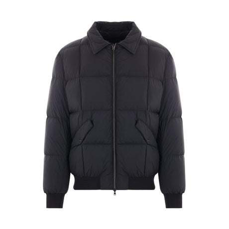 Nylon Bomber-style Down Jacket-HERNO-JOHN JULIA