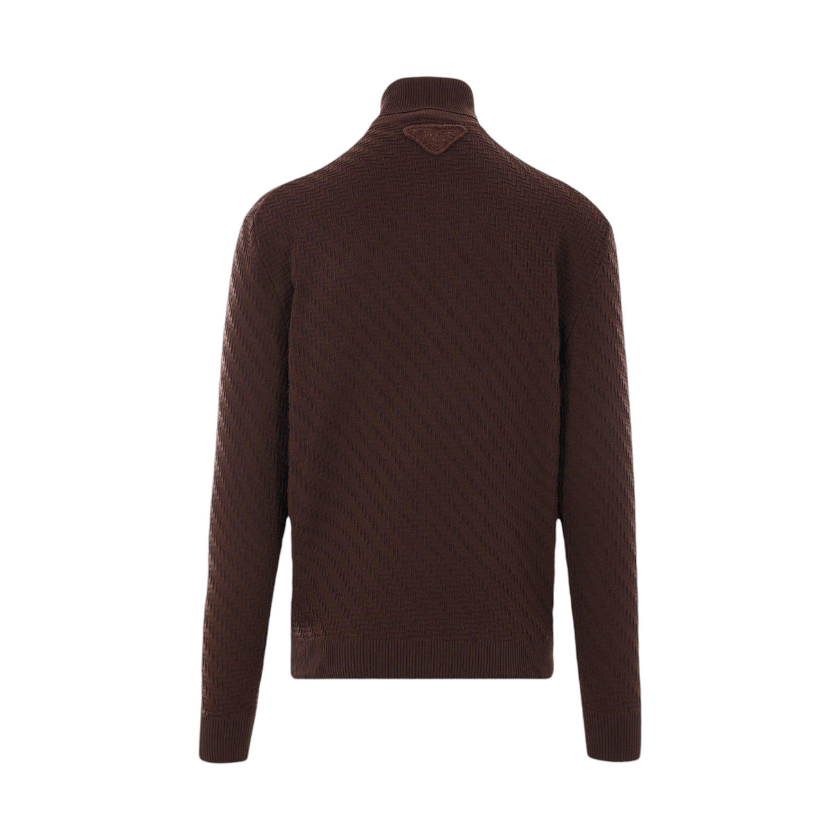 Nylon Jacquard Turtleneck-PRADA-JOHN JULIA