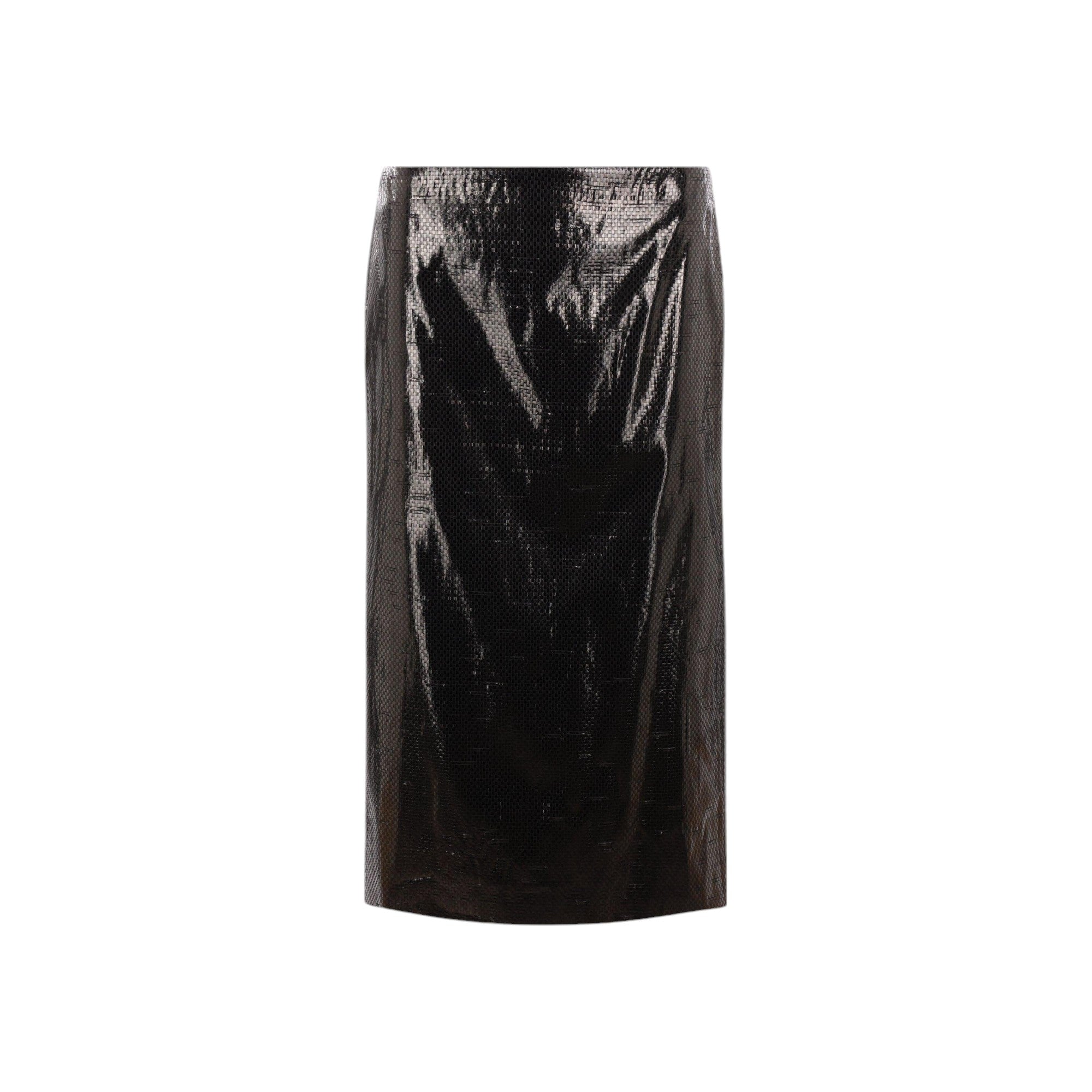 Nylon Tarpaulin Pencil Skirt-ALEXANDER MCQUEEN-JOHN JULIA