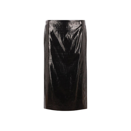 Nylon Tarpaulin Pencil Skirt-ALEXANDER MCQUEEN-JOHN JULIA