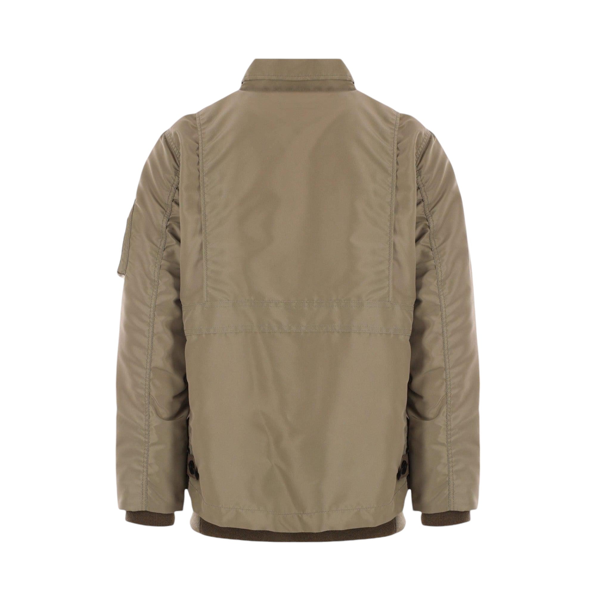 Nylon Twill Bomber Jacket-SACAI-JOHN JULIA