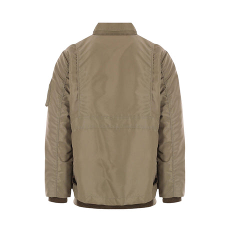 Nylon Twill Bomber Jacket-SACAI-JOHN JULIA