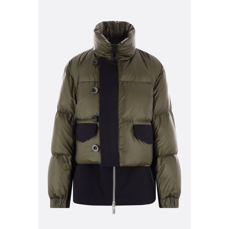 Nylon Wool Down Jacket-SACAI-JOHN JULIA