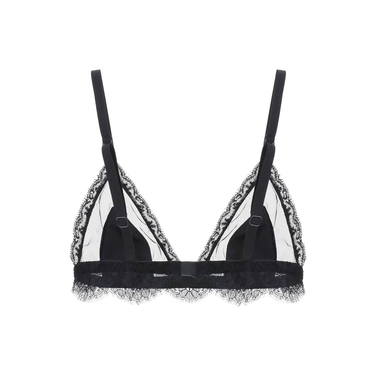 Silk Satin And Lace Triangle Bra