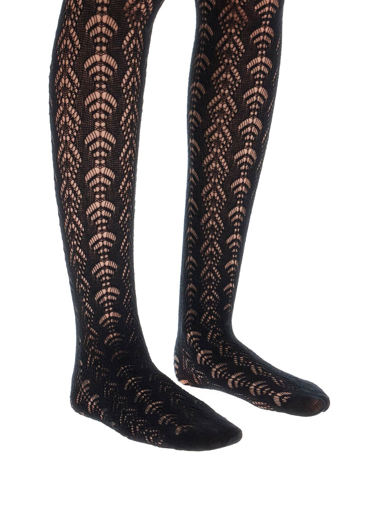 Perforated Cotton Tights-Dolce & Gabbana-JOHN JULIA