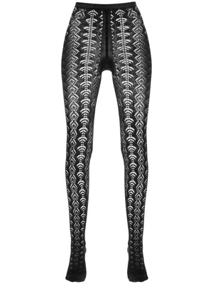 Perforated Cotton Tights-Dolce & Gabbana-JOHN JULIA