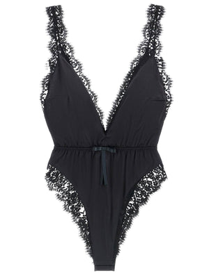 Lace Trim Silk Lingerie Set-Dolce & Gabbana-JOHN JULIA