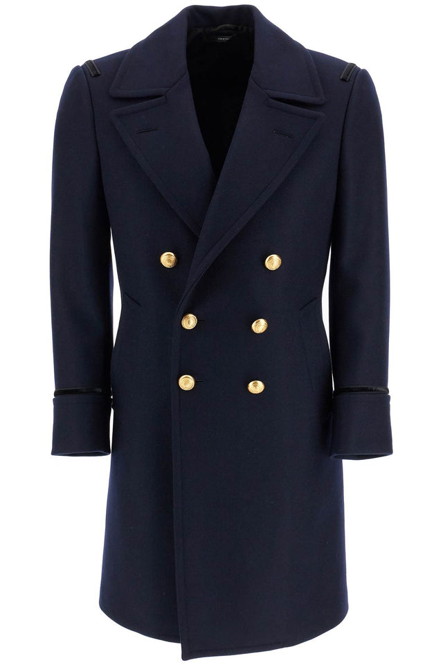 Double-breasted Wool Felt Coat