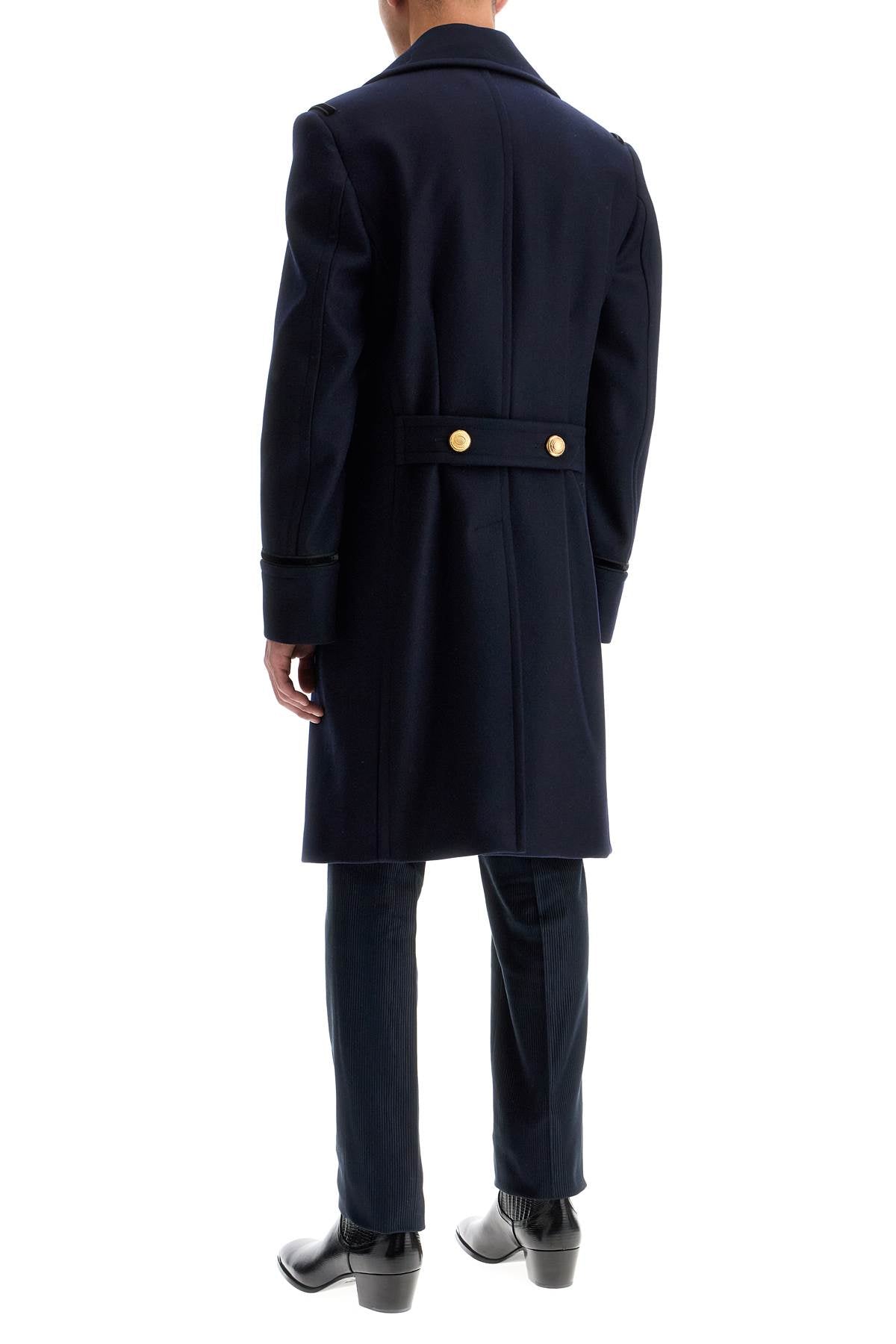 Double-breasted Wool Felt Coat