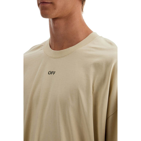 OFF-WHITE-Long Sleeve Oversized T-Shirt -JOHN JULIA.