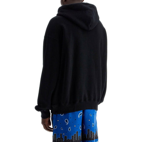 Hooded Sweatshirt With Off Print.