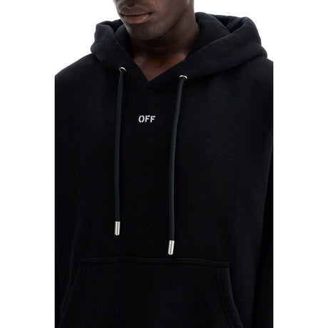 Hooded Sweatshirt With Off Print.