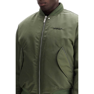 Padded Nylon Bomber Jacket