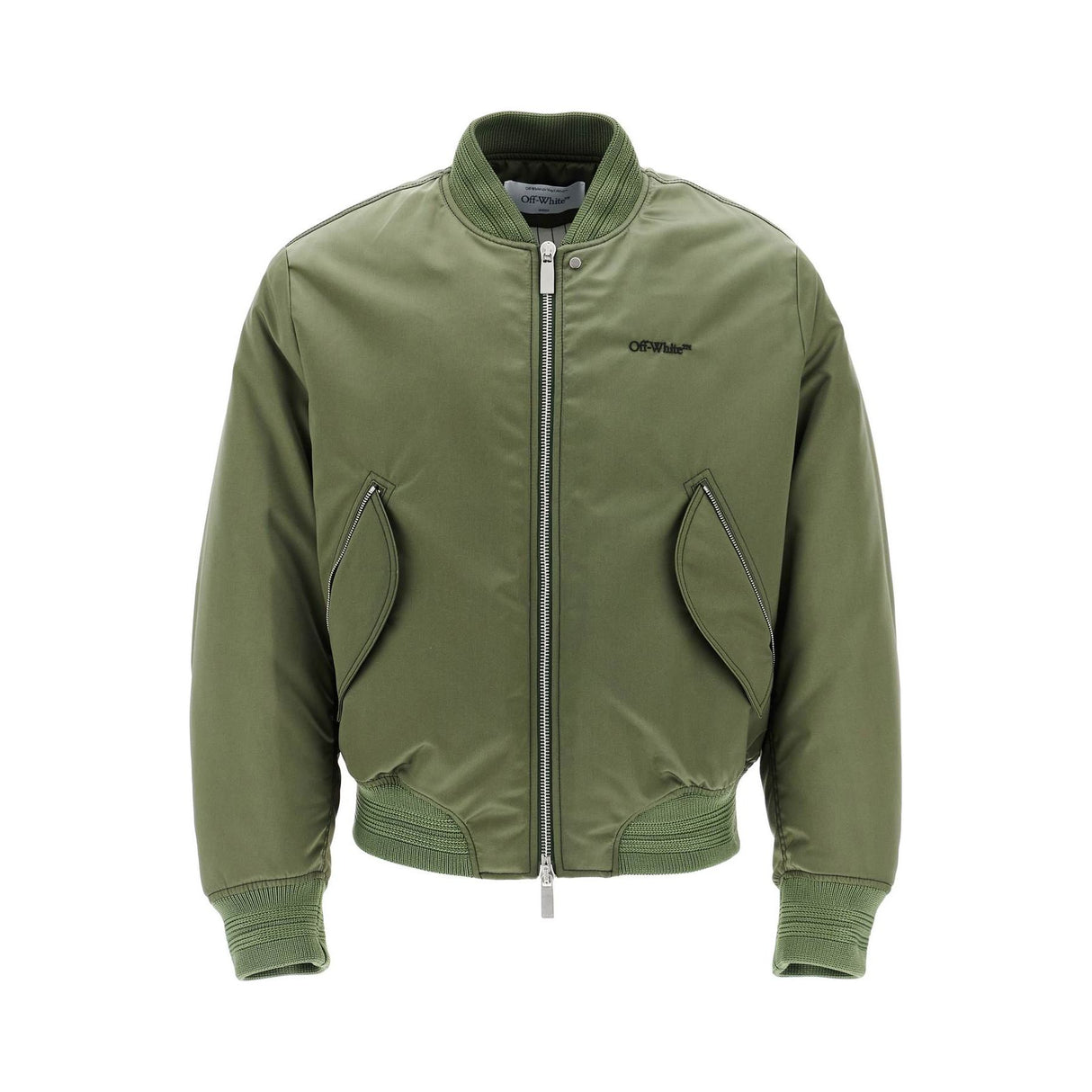 Padded Nylon Bomber Jacket