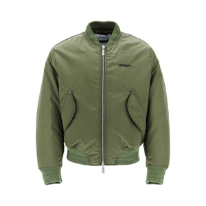 Padded Nylon Bomber Jacket