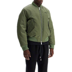 Padded Nylon Bomber Jacket