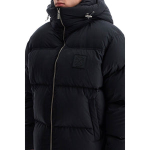 Down Jacket With Logo Patch