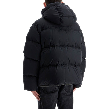 Down Jacket With Logo Patch