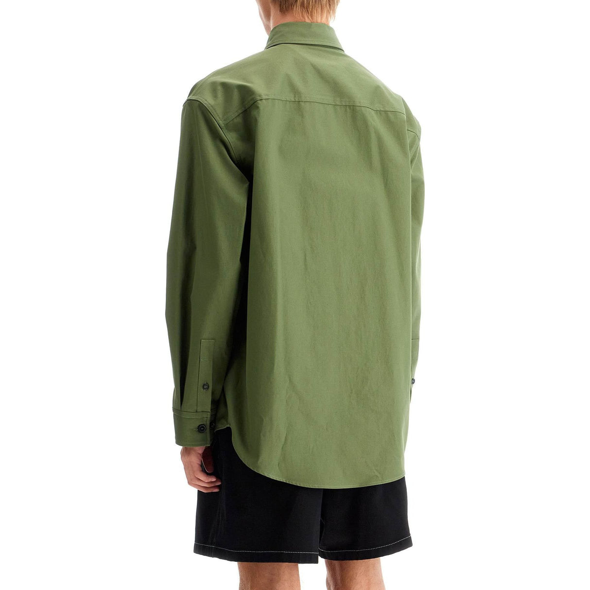 OFF-WHITE-Gabardine Overshirt -JOHN JULIA.