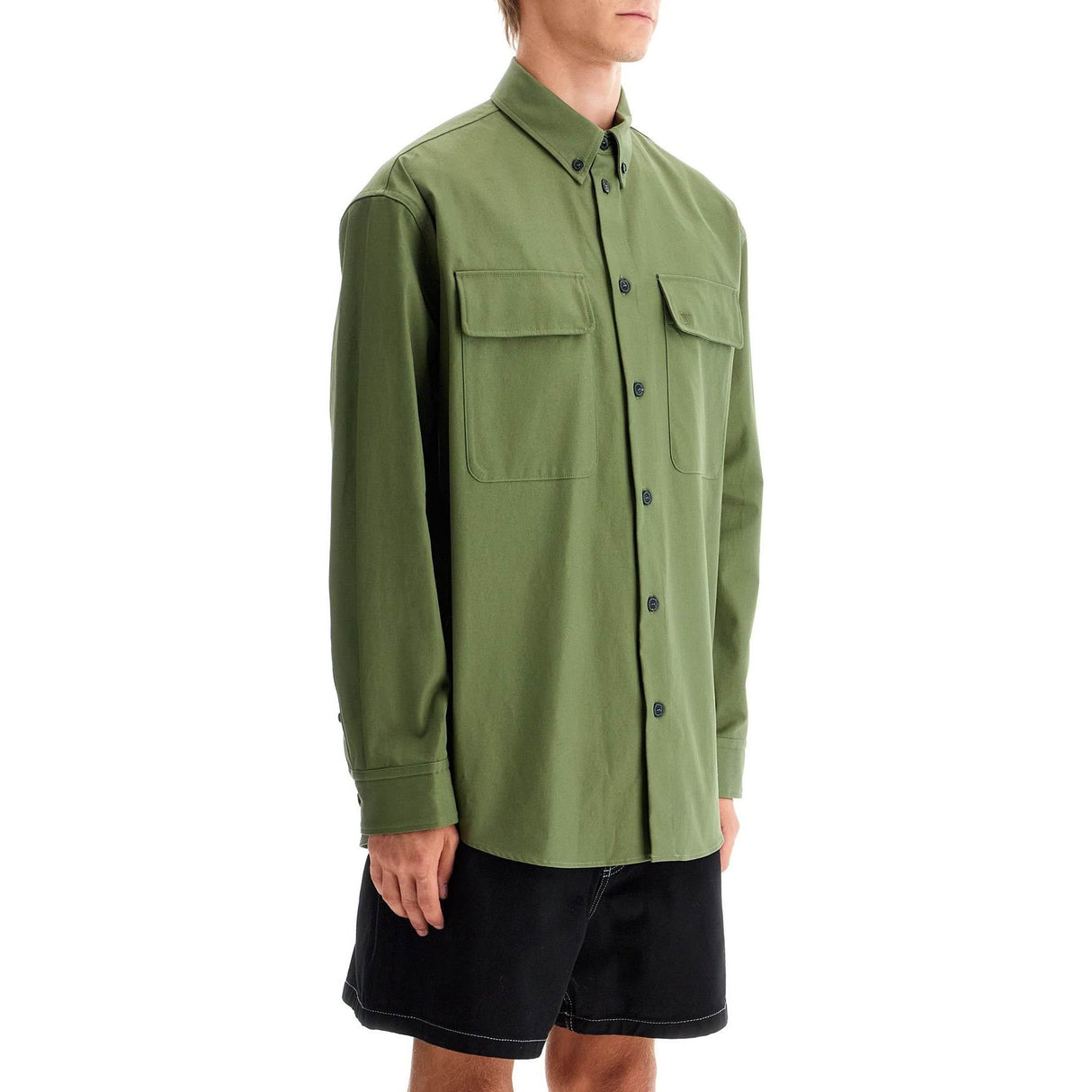 OFF-WHITE-Gabardine Overshirt -JOHN JULIA.