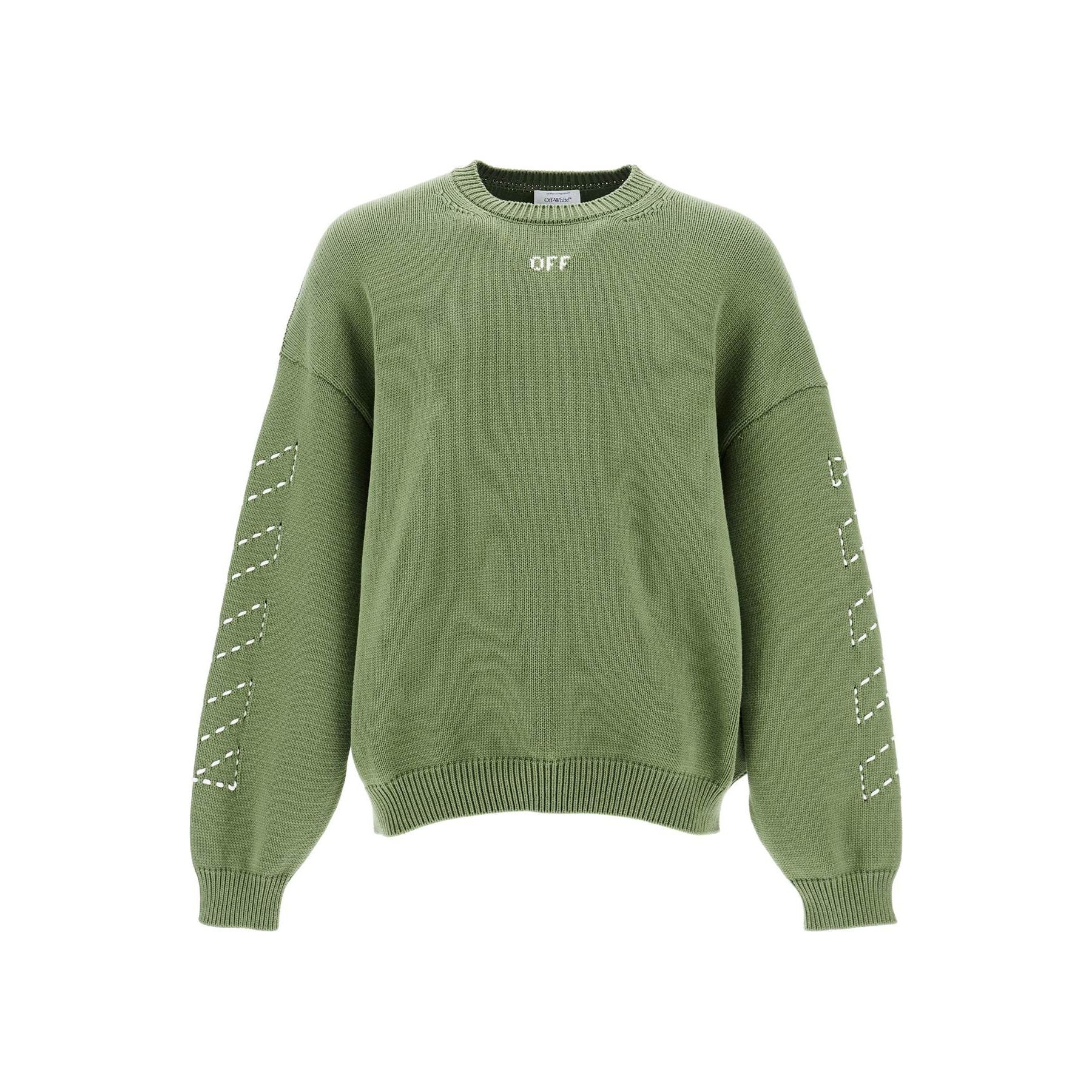 OFF-WHITE-Cotton Pullover -JOHN JULIA.