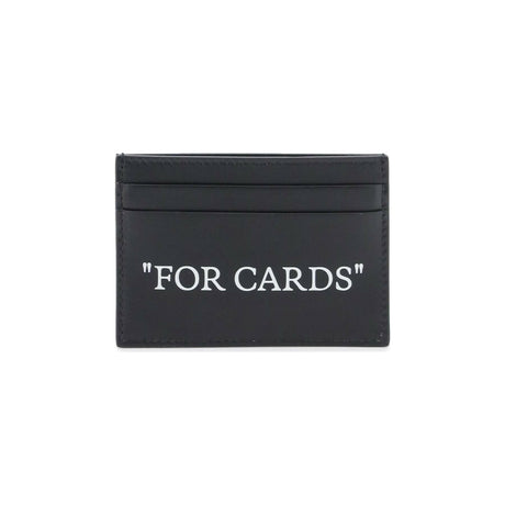 OFF-WHITE-Bookish Leather Card Holder-JOHN JULIA