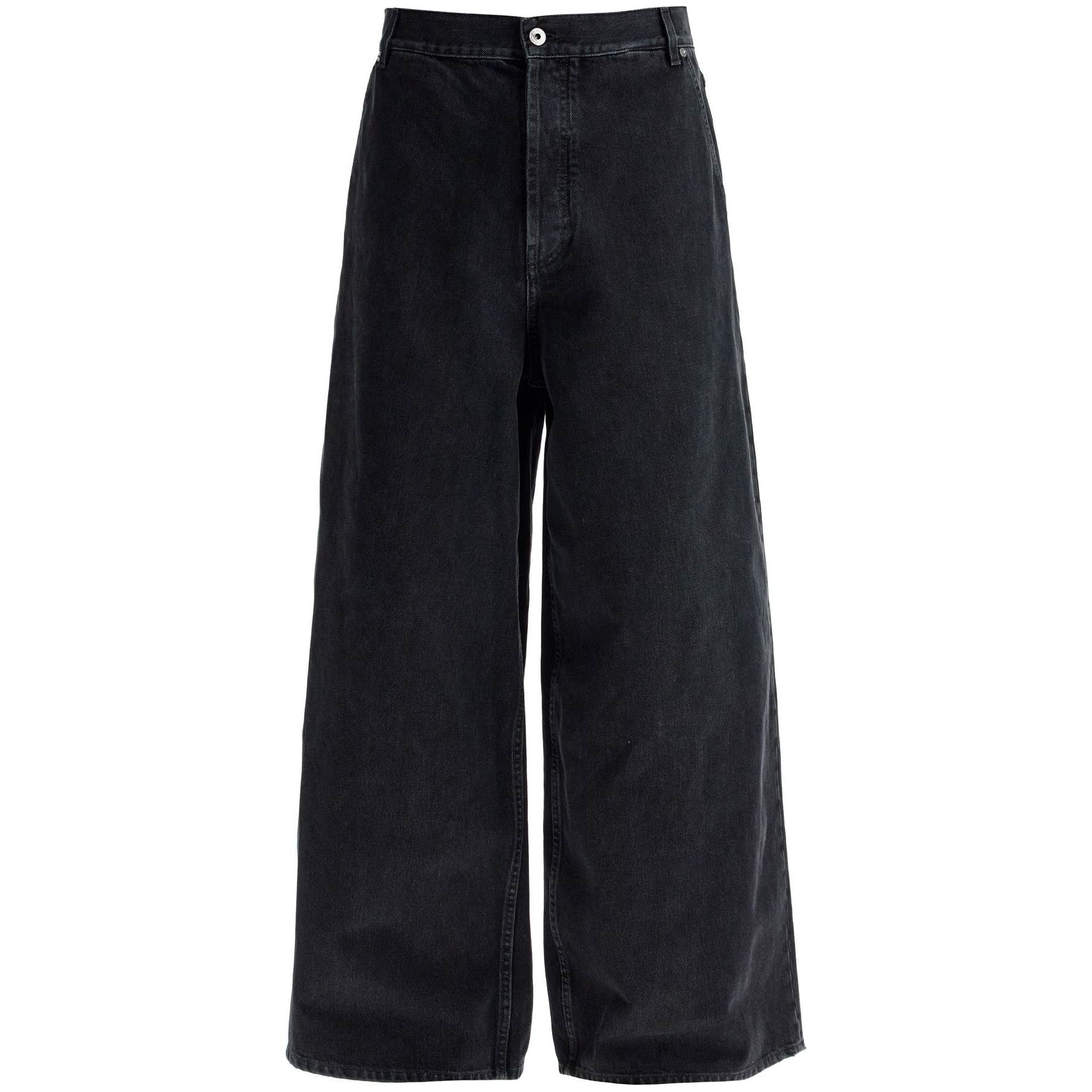 OFF-WHITE-Wide Five Pocket Jeans With Spacious -JOHN JULIA.