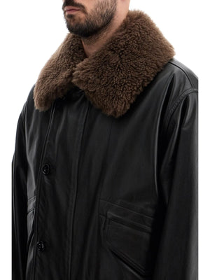 Leather Aviator Jacket For