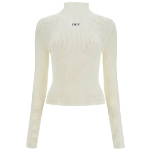 OFF-WHITE-Off Net High Neck Top -JOHN JULIA.