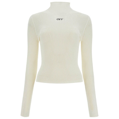 OFF-WHITE-Off Net High Neck Top -JOHN JULIA.