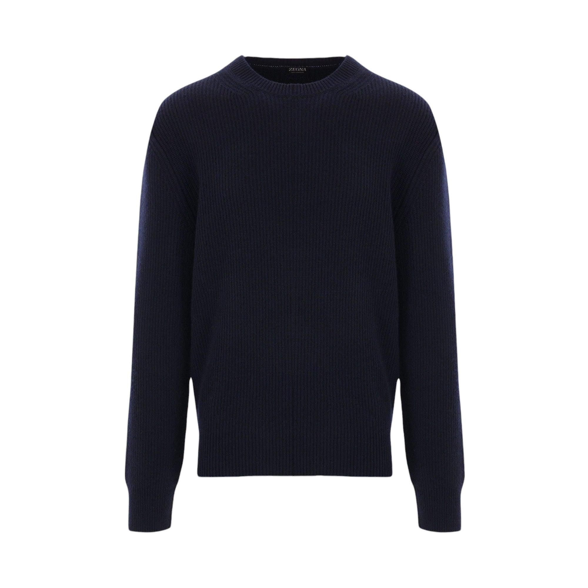 Oasi Cashmere Ribbed-knit Sweater-ZEGNA-JOHN JULIA