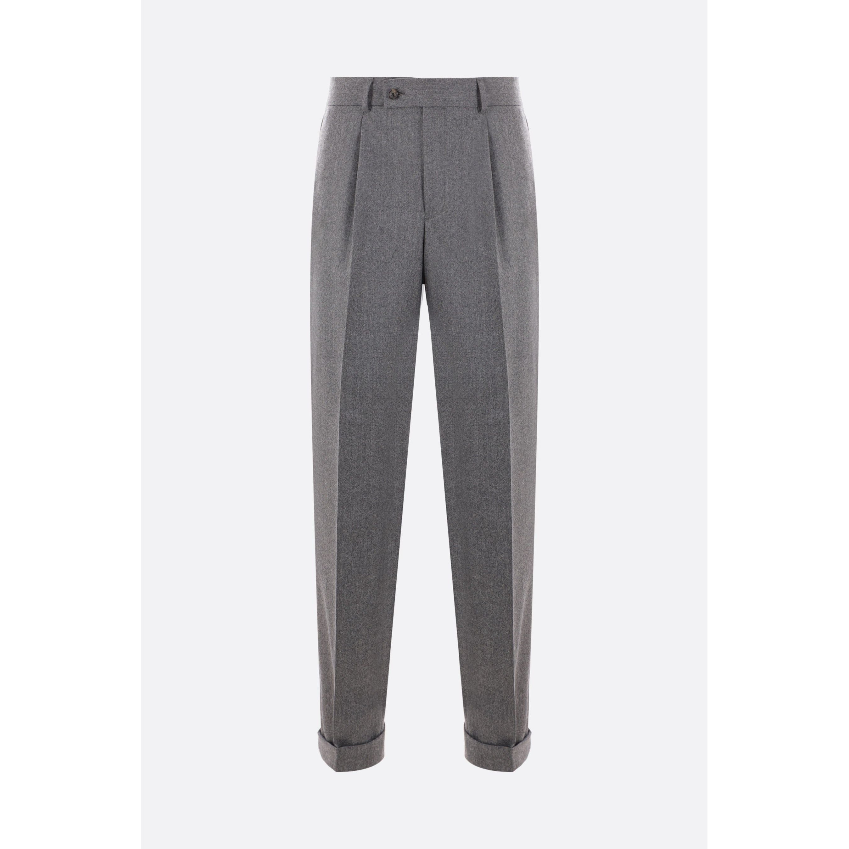 Oberto Wool Trousers-CARUSO-JOHN JULIA