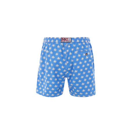 Octopus Print Recycled Nylon Swim Shorts-MC2 SAINT BARTH-JOHN JULIA