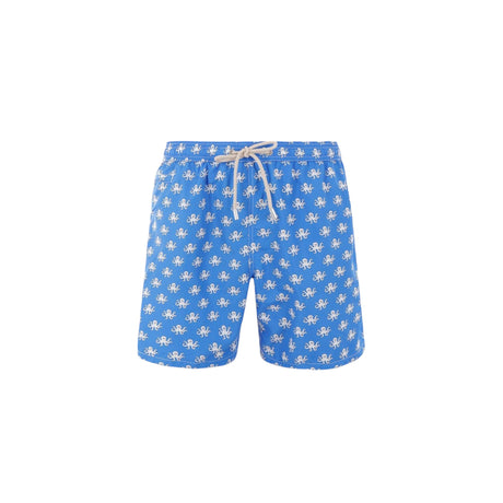 Octopus Print Recycled Nylon Swim Shorts-MC2 SAINT BARTH-JOHN JULIA