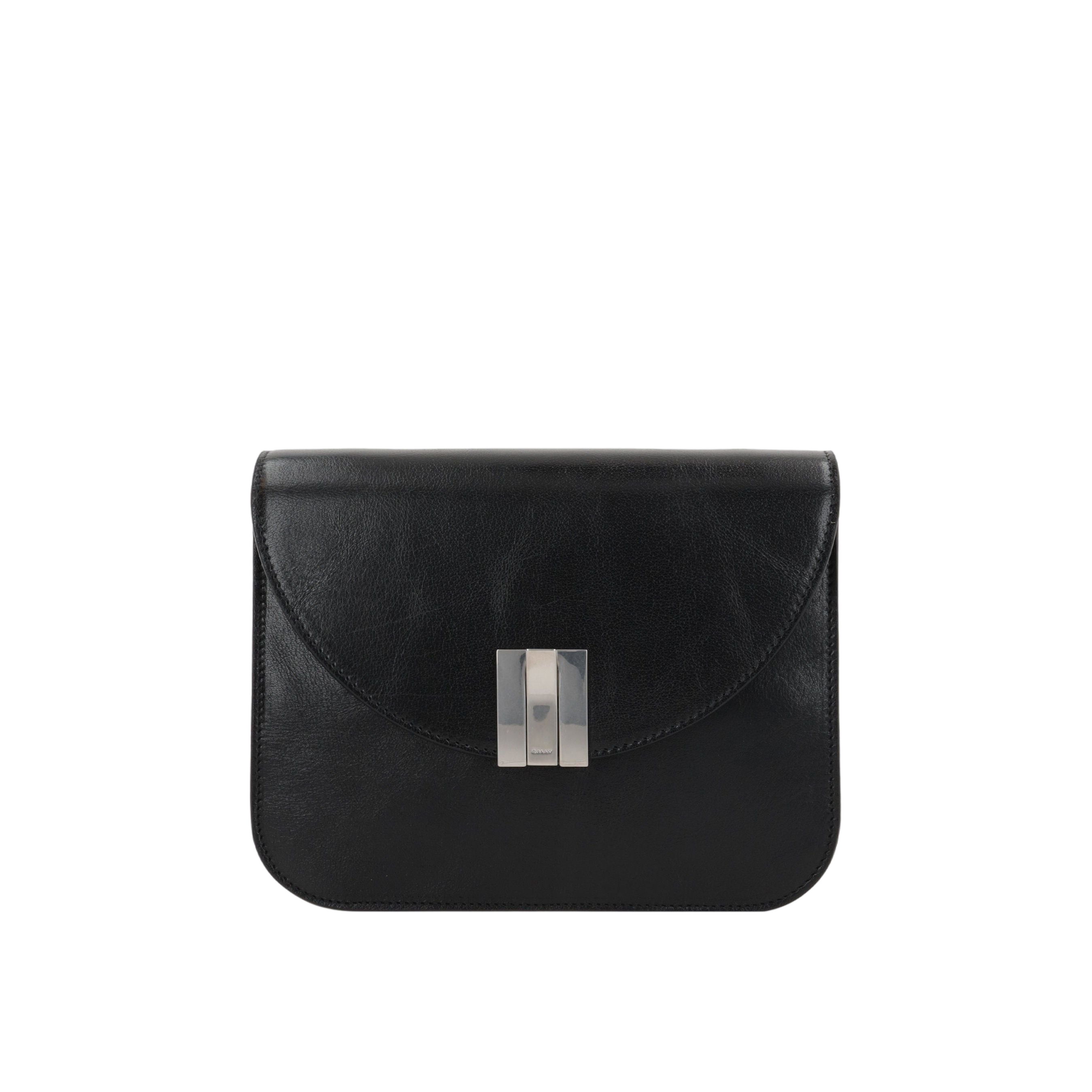 Ollam Shiny Leather Shoulder Bag-BALLY-JOHN JULIA