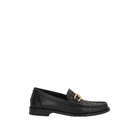 Olock Smooth Leather FF Loafers-FENDI-JOHN JULIA